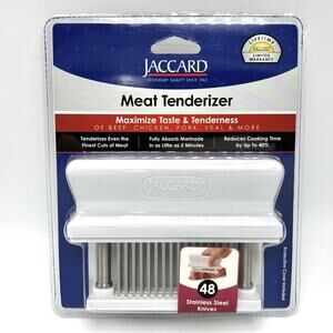 Jaccard Meat Tenderizer 48 Stainless Steel Knives Blades with Cover NEW Sealed